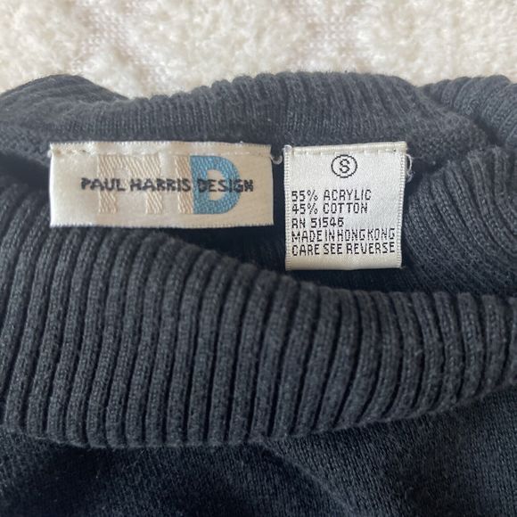 Women’s Turtleneck Sweater. Blue. Size Small. Paul Harris Design - Picture 9 of 10